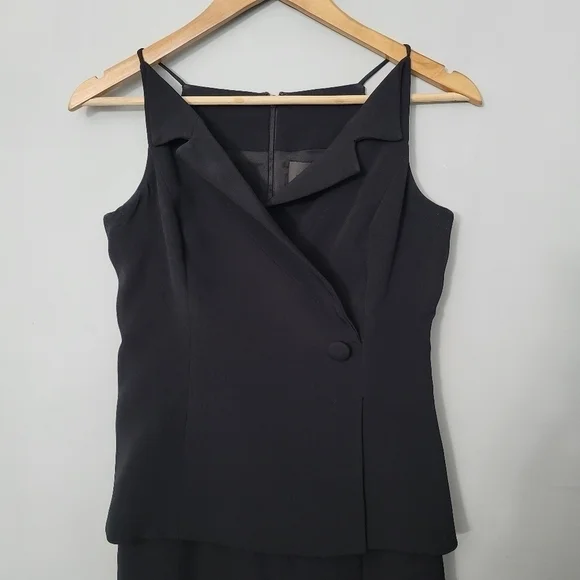 Cushnie Et Ochs Black Blazer Top Dress
